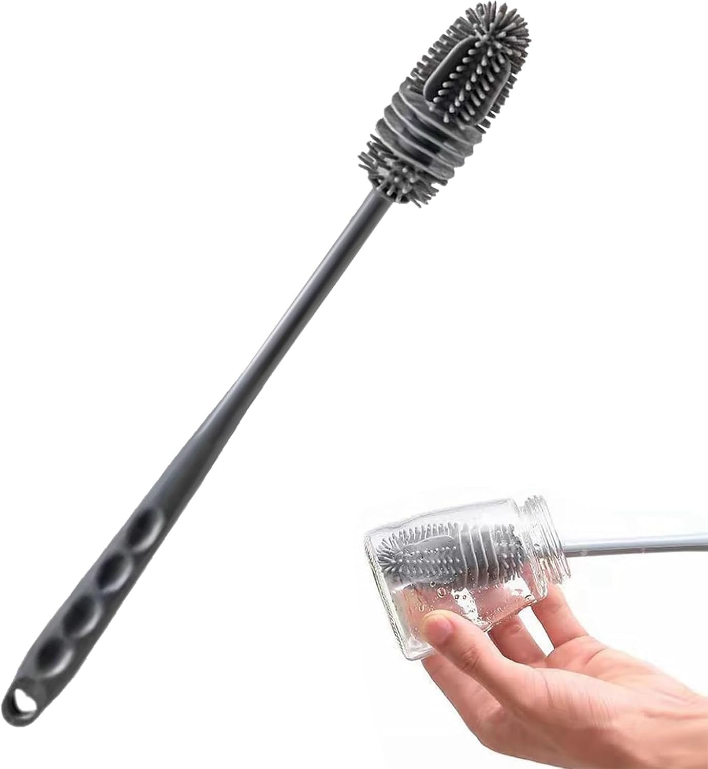Prestigio - Bottle Brush - Cepillo de silicona para botellas