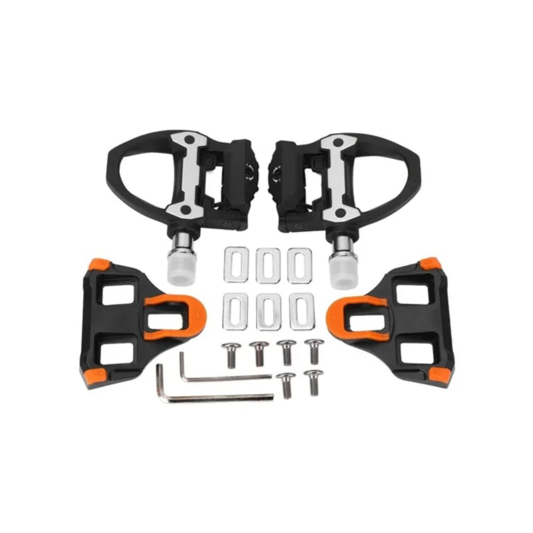 Pedales automaticos de ruta con cleats SPD