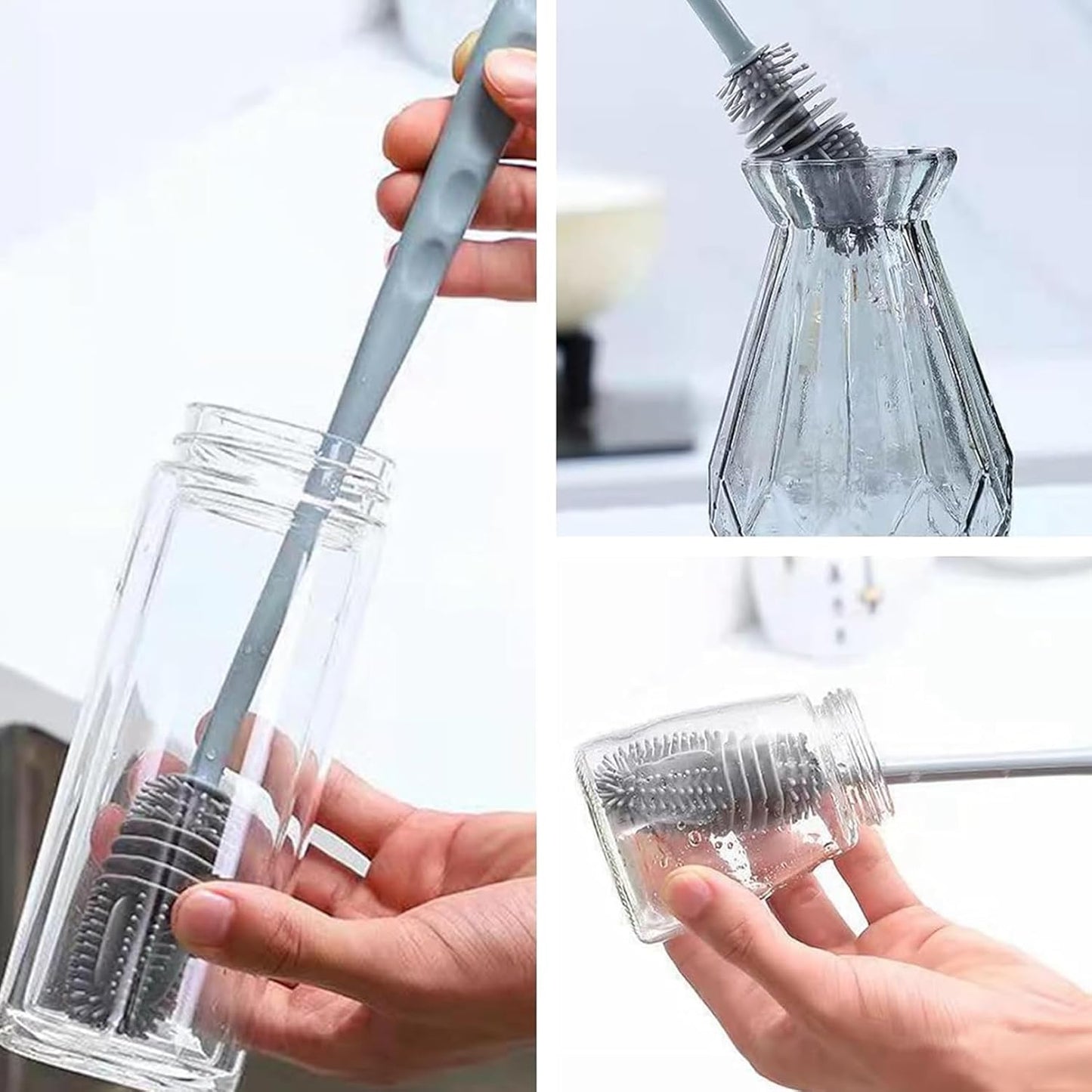 Prestigio - Bottle Brush - Cepillo de silicona para botellas