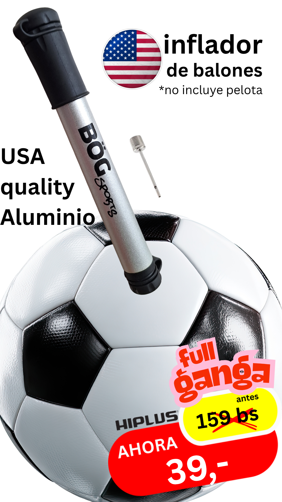 Bög Products USA - Inflador Mini - doble válvula
