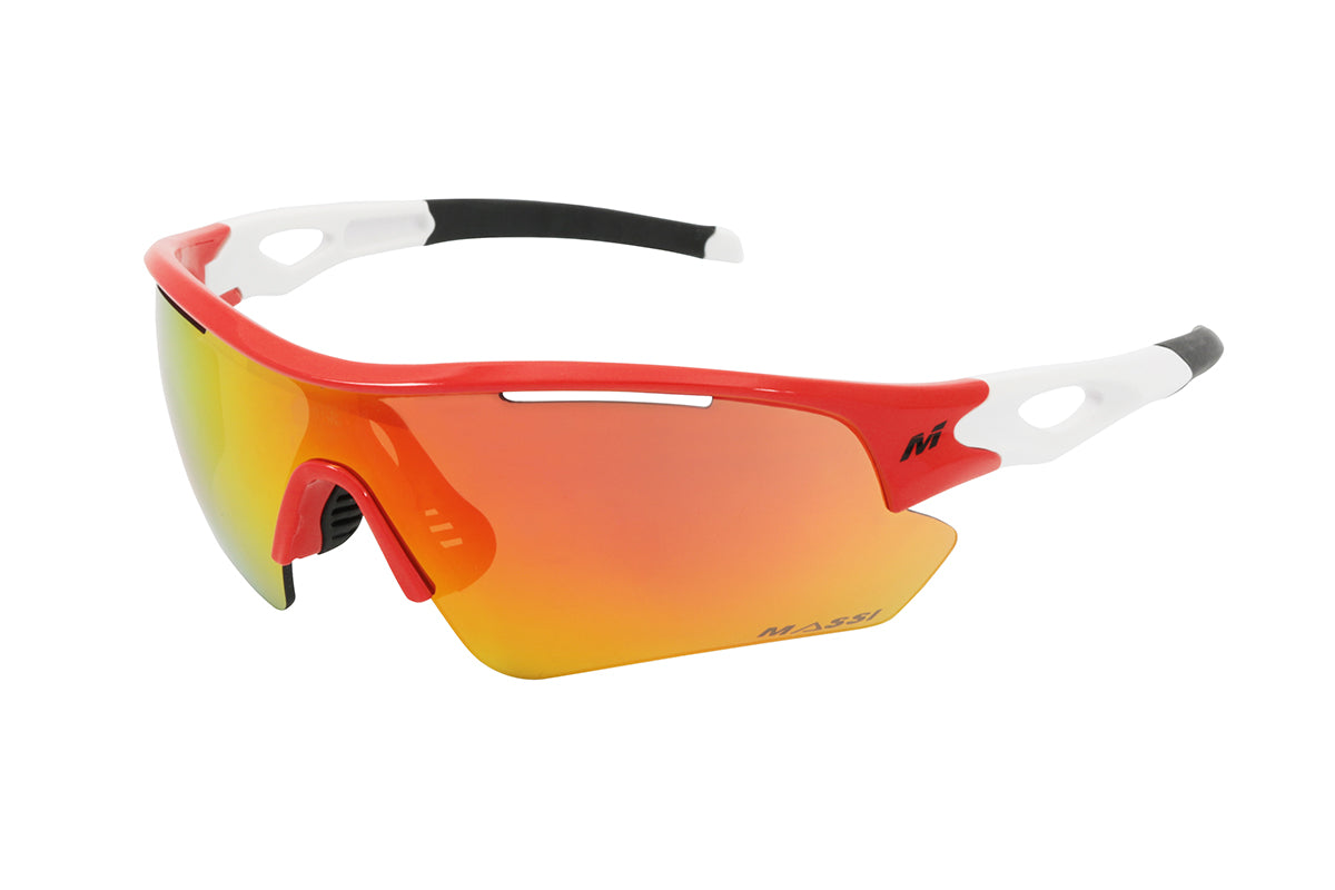 Massi - Gafas Saga rojo/blanco (3 lentes intercambiables)