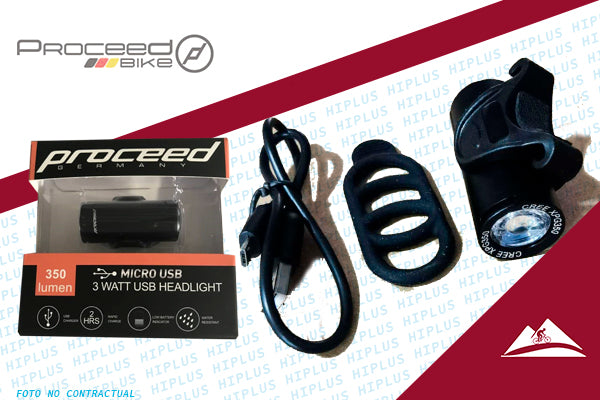 Proceed - LightGun 2.0 - Luz Delantera Cañon 350lm - USB