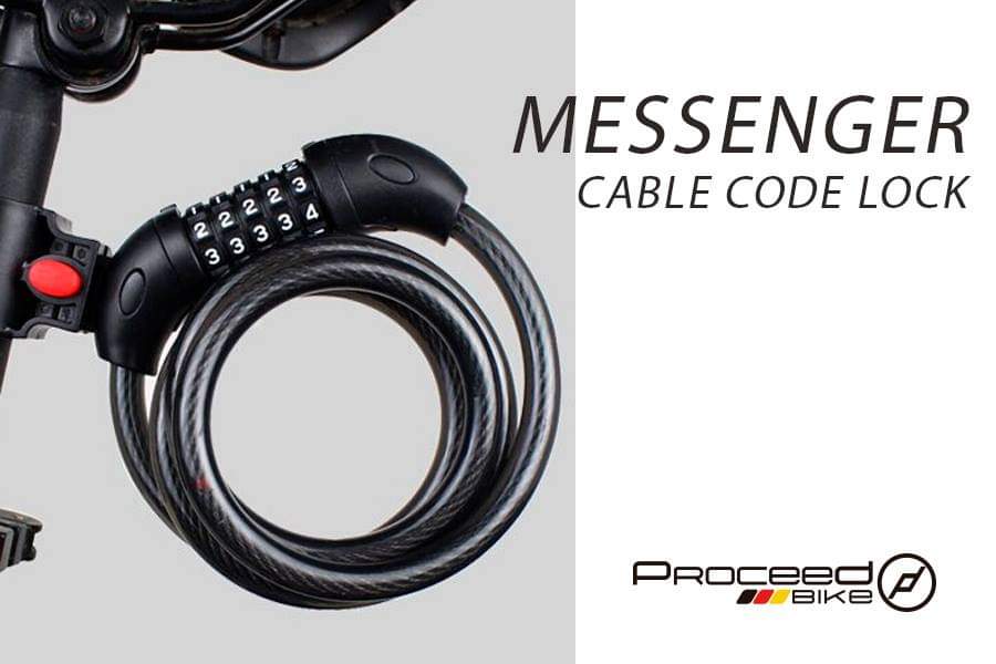 Proceed - Candado Messenger Granit Plus 10mm x 1m - 4 digitos