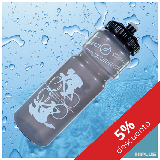 Andriolo Proceed - Bidon gris translucido "Lobo" 750ml - unidad