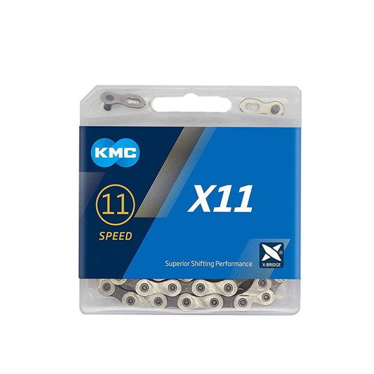 KMC - Cadena X11  plata/negro - 11v