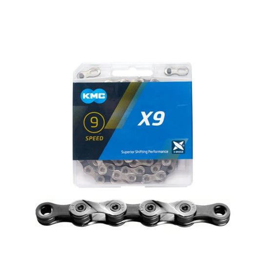 KMC - Cadena X9 plata/gris - 9v
