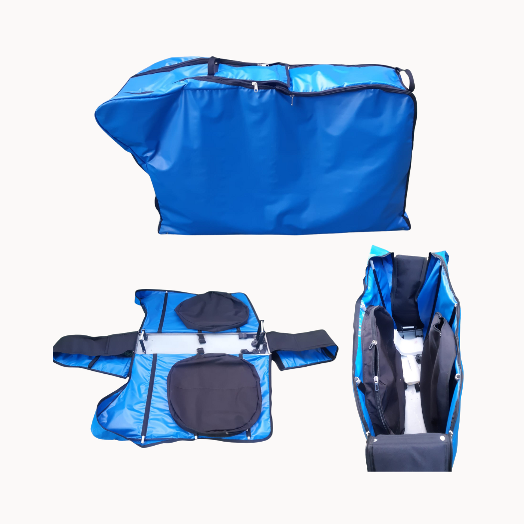 Bolsa celeste de viaje para bicicleta - MTB, Ruta y Triatlon