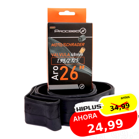 PROMO:rebajas_enero_2026 | SKU:4059 | Proceed - Cámara 26" Valv. moto - Schrader | 34.99 -> 24.99