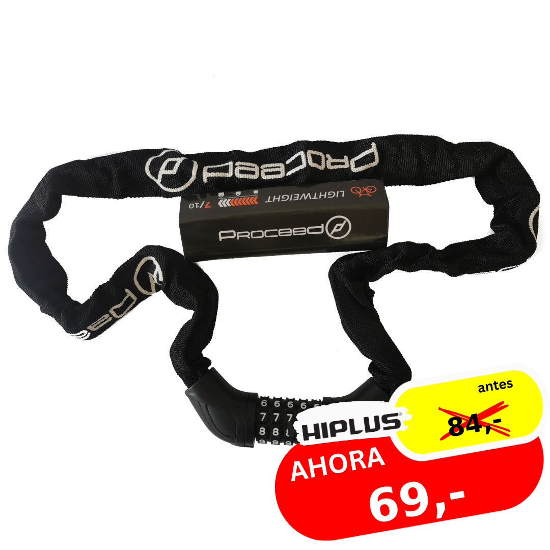 PROMO:rebajas_enero_2026 | SKU:4073 | Proceed  - Candado de Cadena con Código | 84.0 -> 69.0