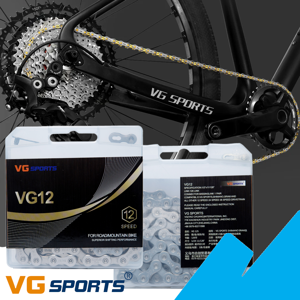 VG Sports - Cadena de 12v - 126 links