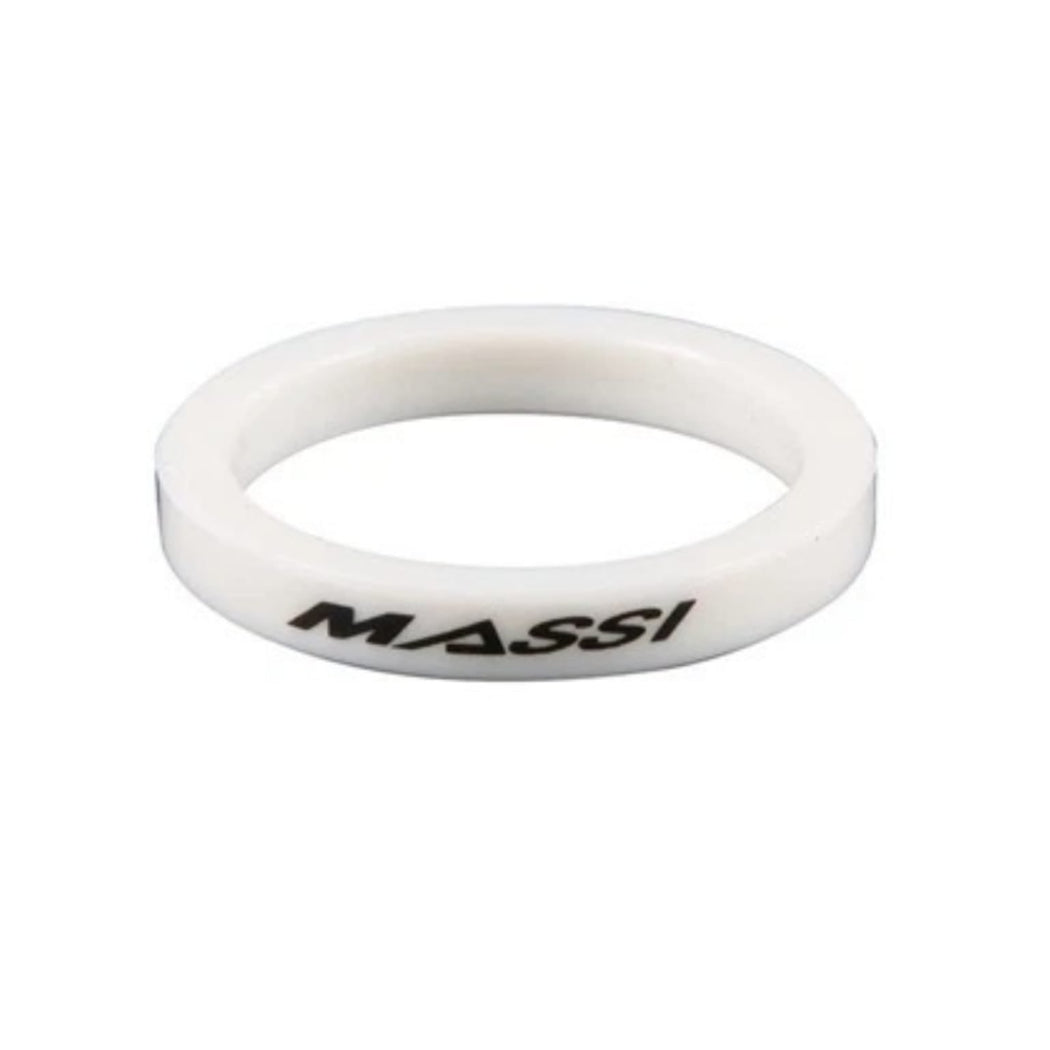 Massi - Separador de dirección 1-1/8" 5mm - nylon blanco (4 pzas)