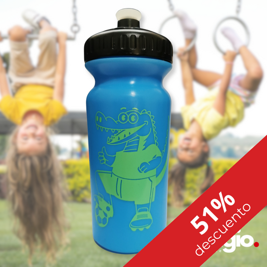 Prestigio - Kids Bottle - Tomatodo 350ml celeste "Soñar en Grande" - tapa fox