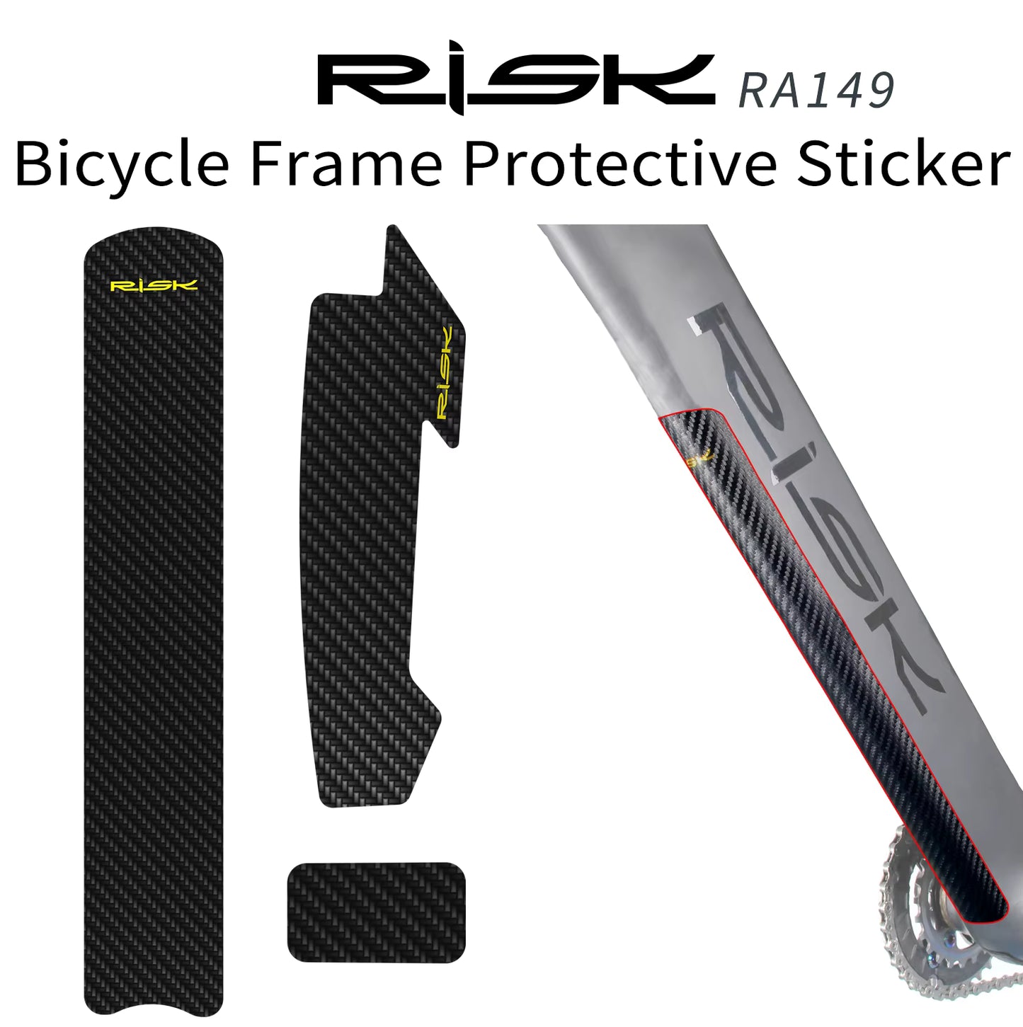 Risk -Adhesivo Protector de cuadro – Low Pipe Sticker + 2x Hose Sticker