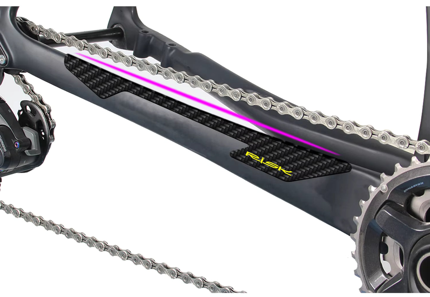 Risk - Adhesivo Protector de vaina – Chain Stay Sticker + 2x Hose Sticker