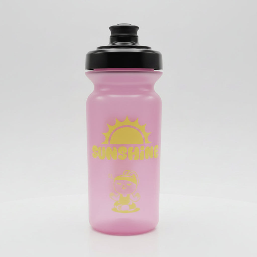 Botella Prestigio Kids 350 ml – Tomatodo infantil rosa Sunshine, sin BPA y antiderrame