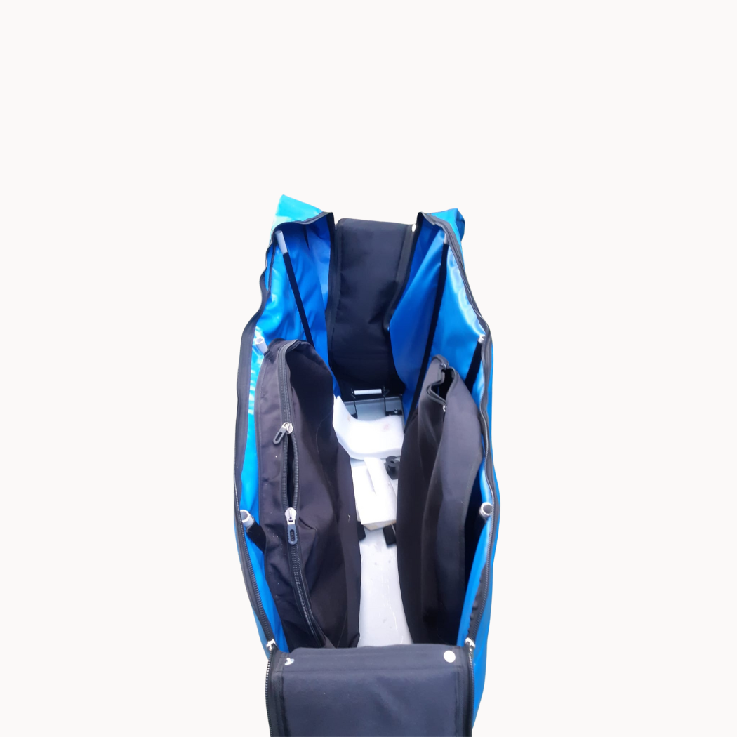 Bolsa celeste de viaje para bicicleta - MTB, Ruta y Triatlon