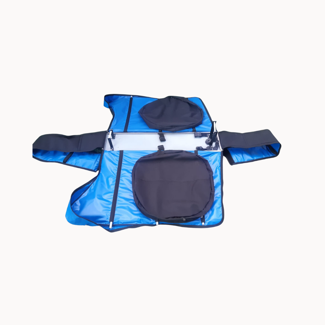 Bolsa celeste de viaje para bicicleta - MTB, Ruta y Triatlon