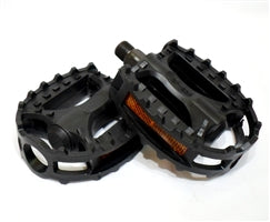 Pedales plataforma plastico, negros
